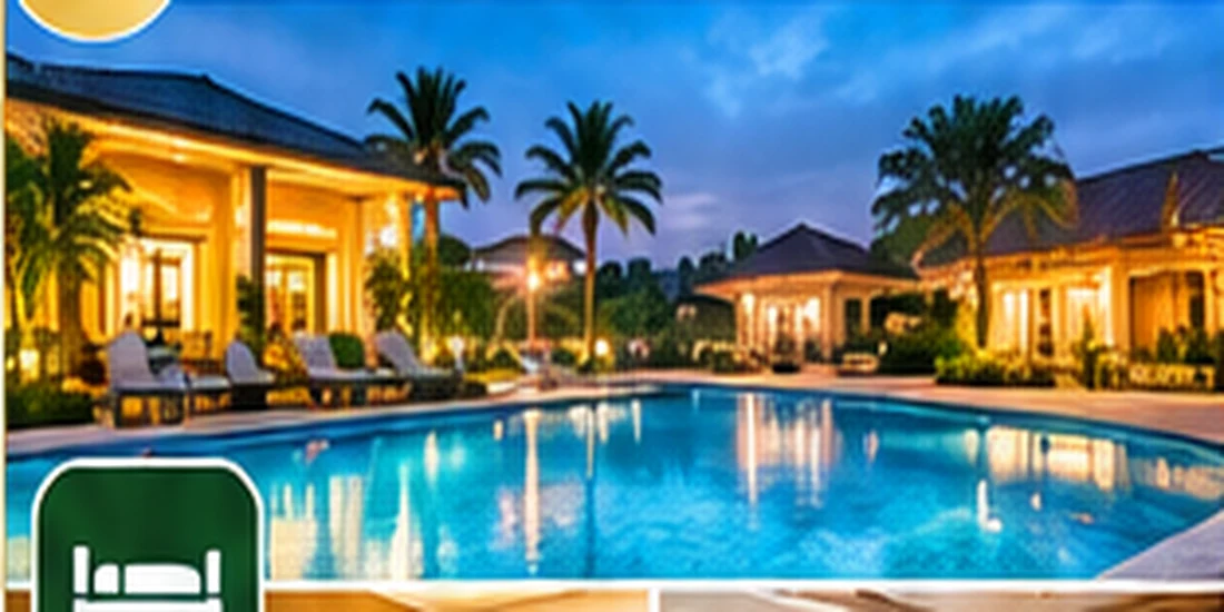 Hotel pool and hospitality facilities
